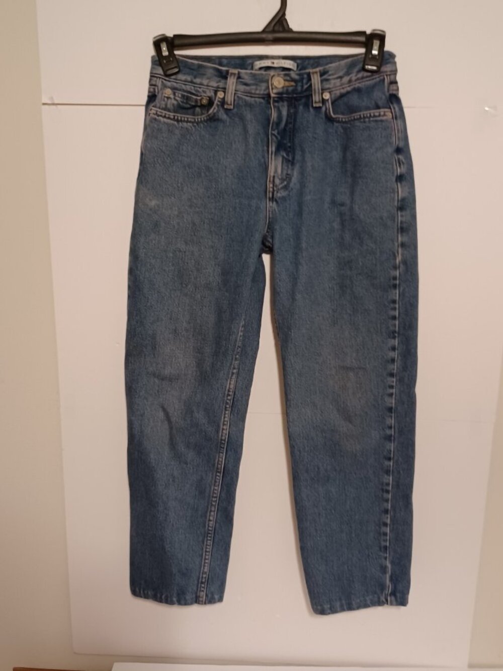 VINTAGE Tommy Hilfiger Jeans Womens 10 (30X27)Blue Denim Pants Mid Straight